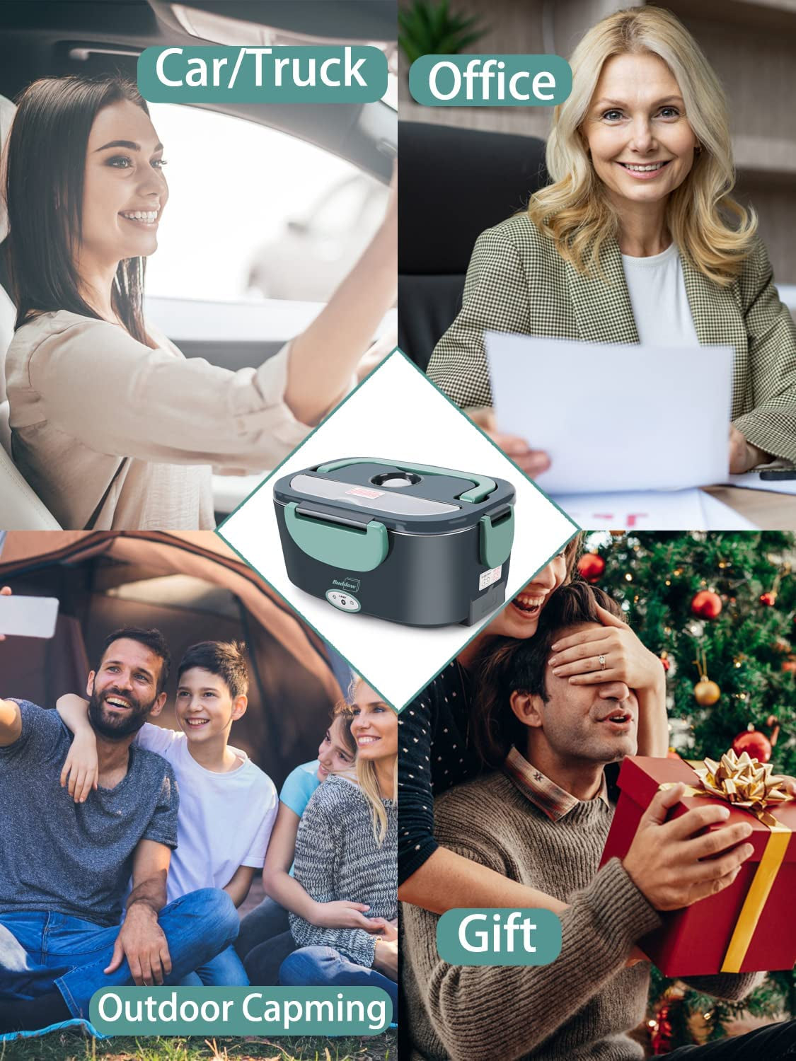 Electric Lunch Box for Car & Office | Portable Food Warmer | Leakproof & Fast Heating