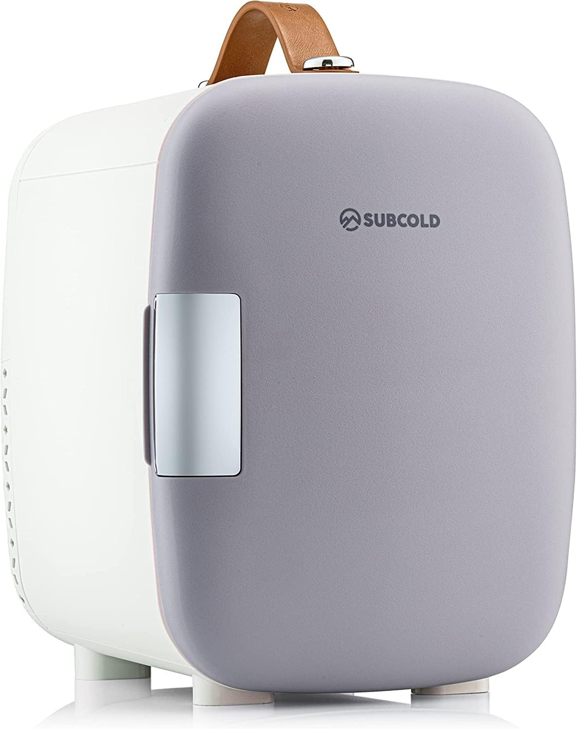 Pro4 Luxury Mini Fridge Cooler | 4 Litre / 6 Cans | AC and Exclusive USB Power Option | Portable Small Fridge for the Office, Bedroom, Car, Travel, Skincare & Cosmetics (White)