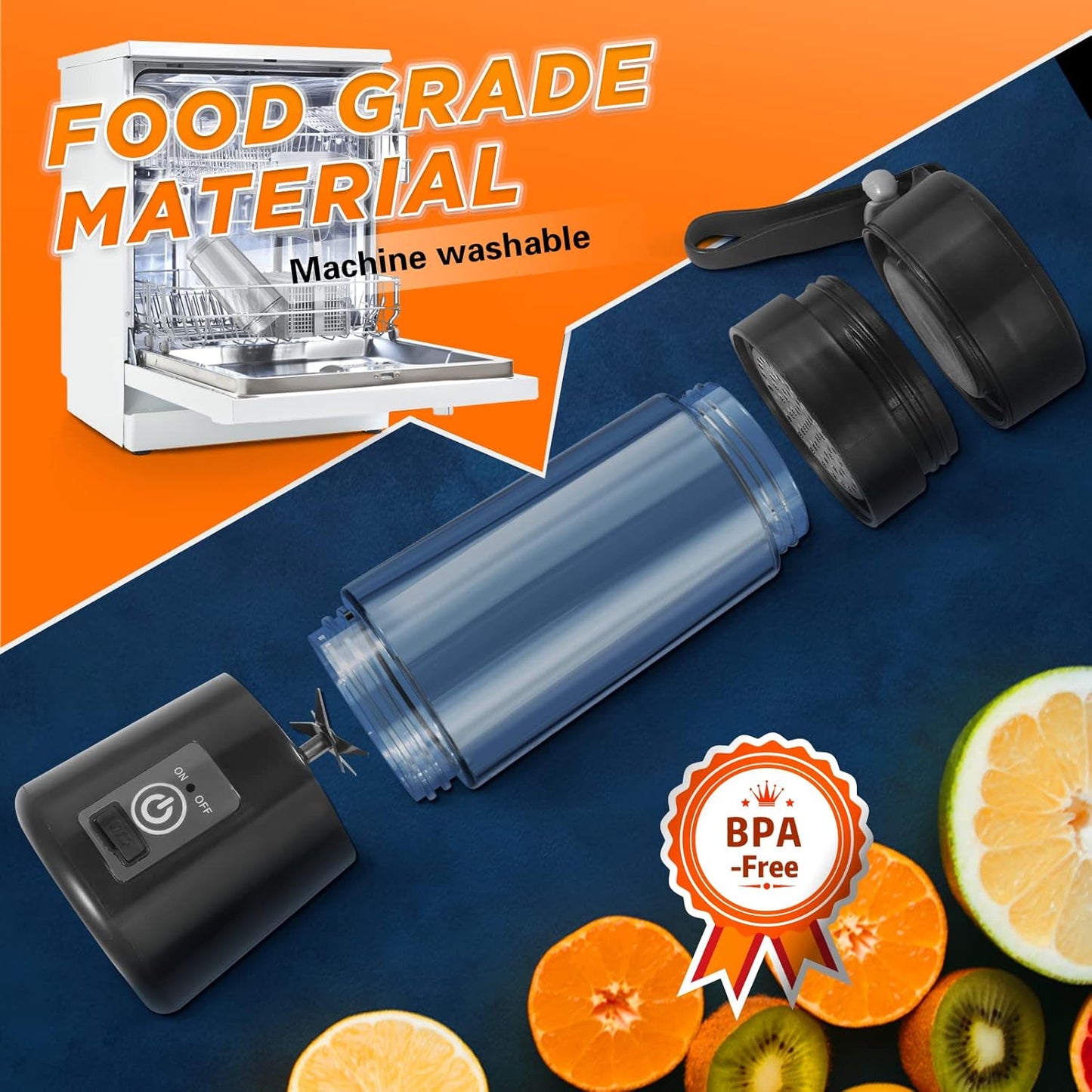 SpinSip, Portable Blender – Blend Anywhere, Sip Everywhere!