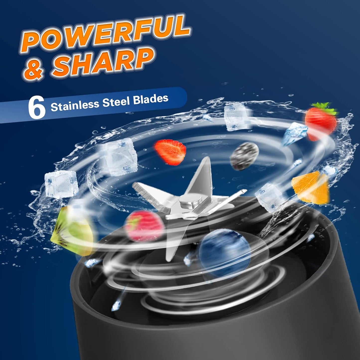  SpinSip, Portable Blender – Blend Anywhere, Sip Everywhere!
