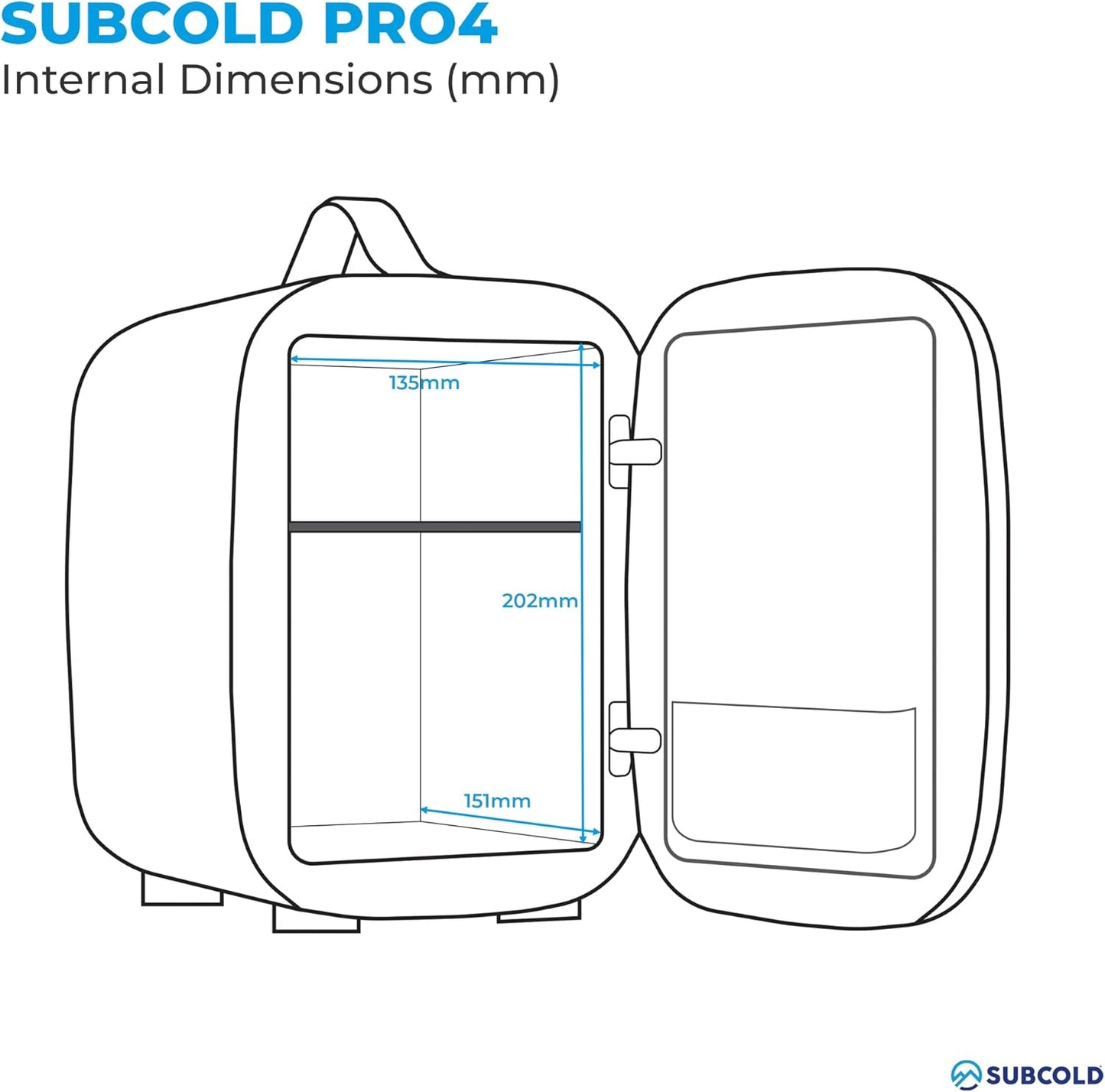 Pro4 Luxury Mini Fridge Cooler | 4 Litre / 6 Cans | AC and Exclusive USB Power Option | Portable Small Fridge for the Office, Bedroom, Car, Travel, Skincare & Cosmetics (White)