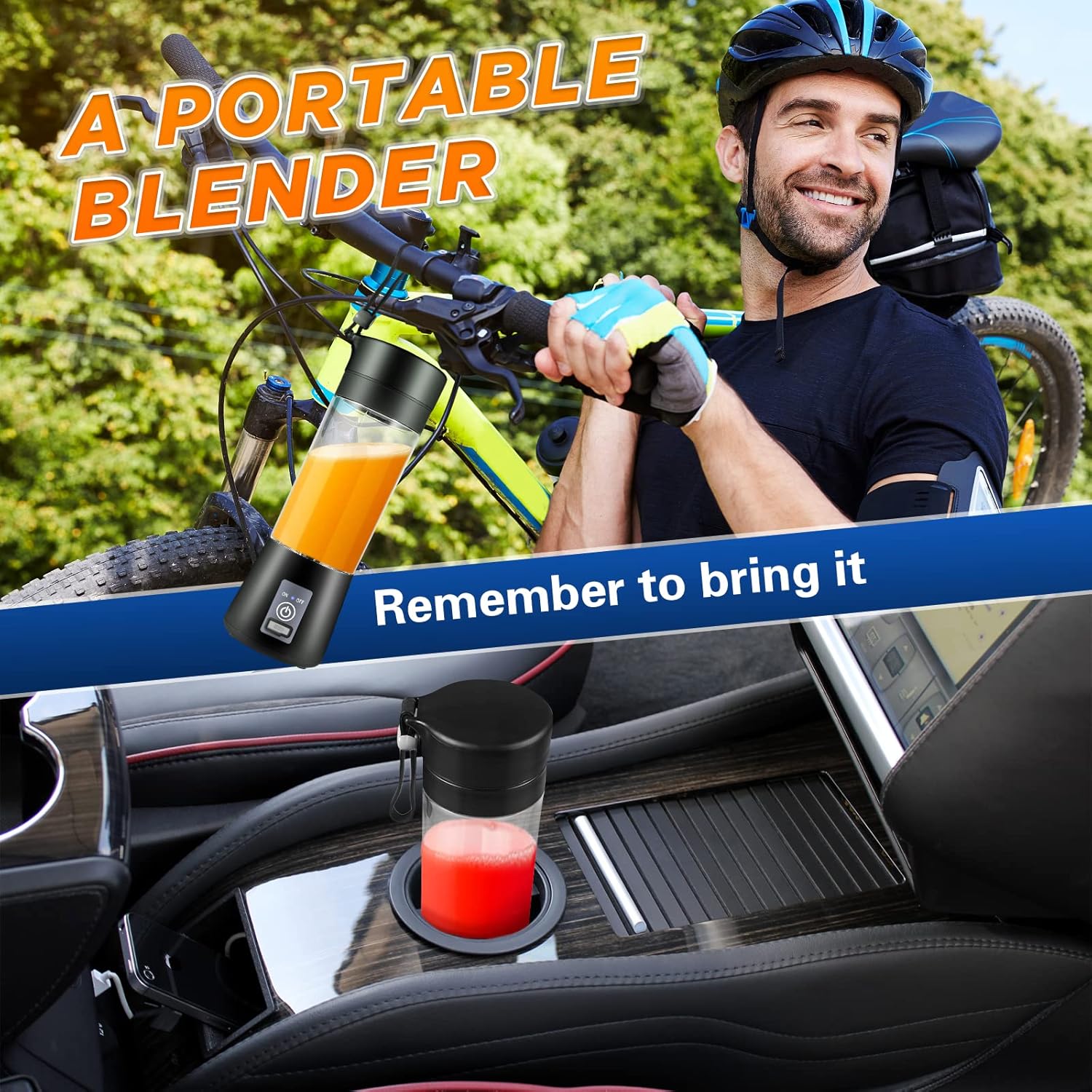  SpinSip, Portable Blender – Blend Anywhere, Sip Everywhere!
